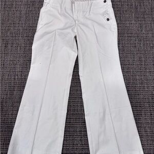GAP Women's Crisp White Hip Sling Fit Pants